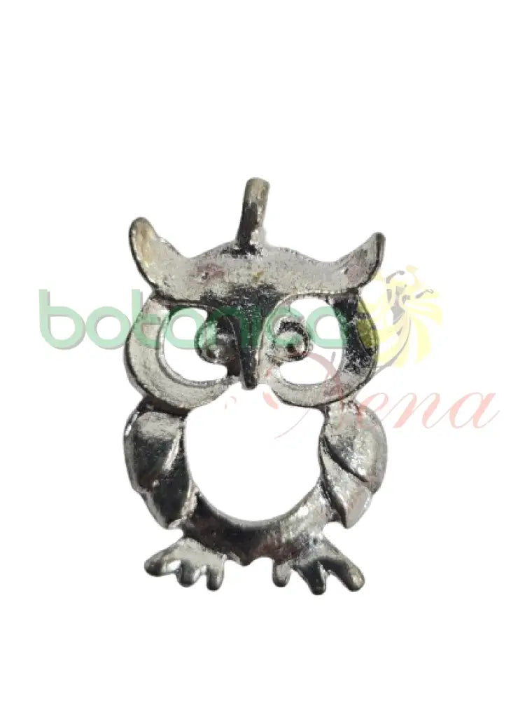 Lechuza de metal 1.7’’ Plateada 1’’H