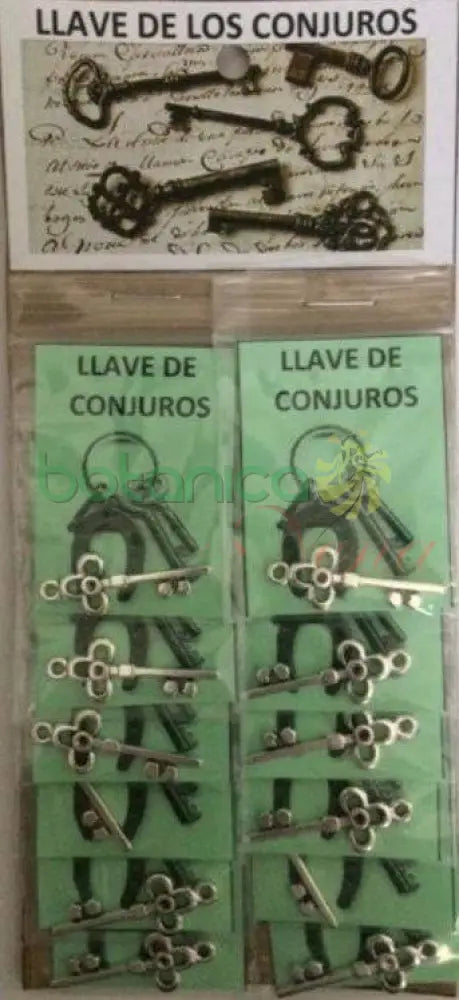Llave metal Conjuros 1.26 pulgadas Largo (Una Pieza) - Botanica Nena