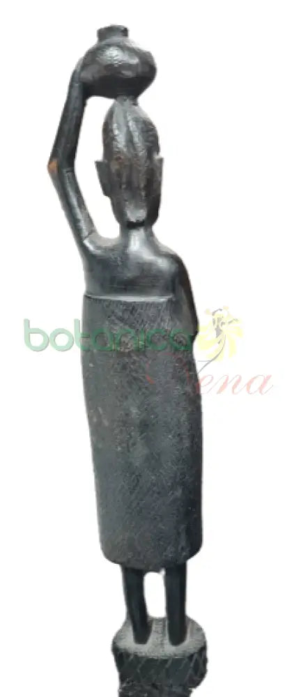 Mujer Africana Tribal 14"Alto x 3"Ancho - Botanica Nena