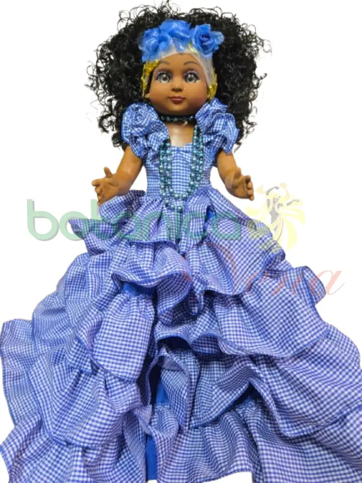 Muñeca Grande 20’’H Azul Guinga - Yemaya