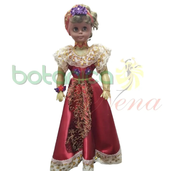 Muñeca Grande 30" Roja - Botanica Nena