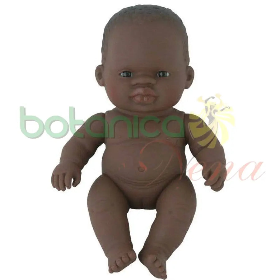 Muneca Negra Bebe 8" Con Vagina - Botanica Nena