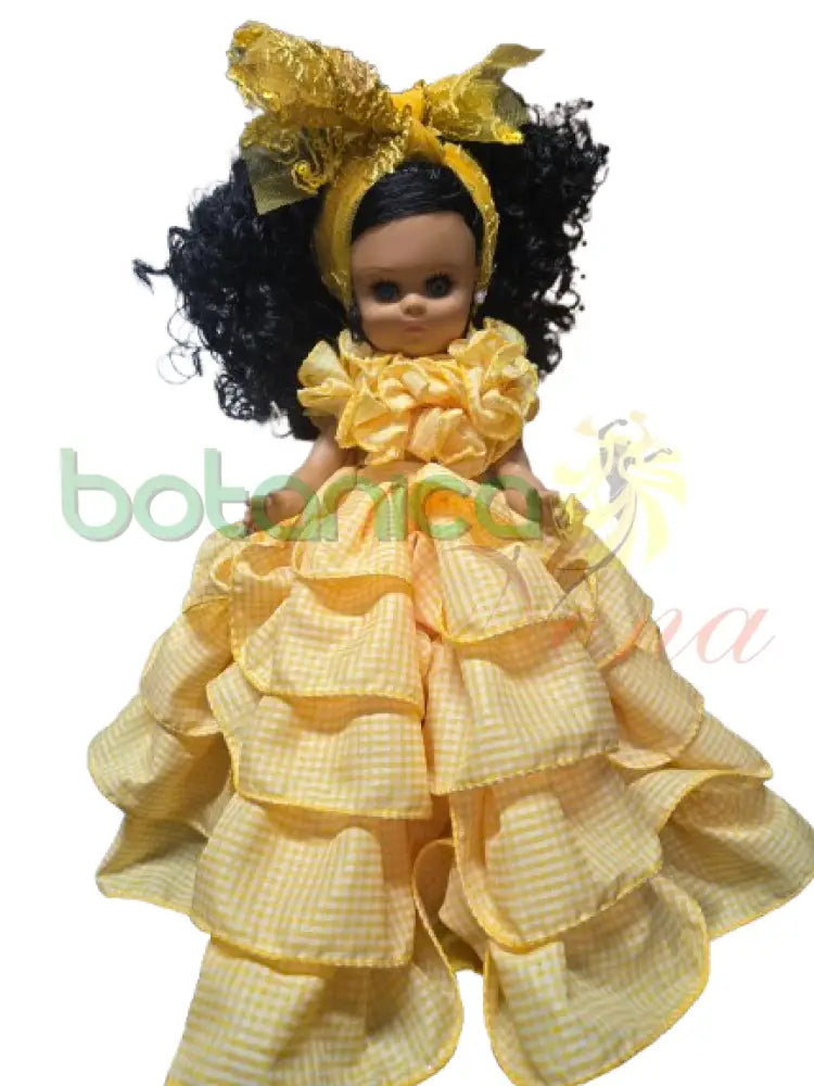 Muñeca Pequeña 14’’ Amarilla Guinga- Oshun