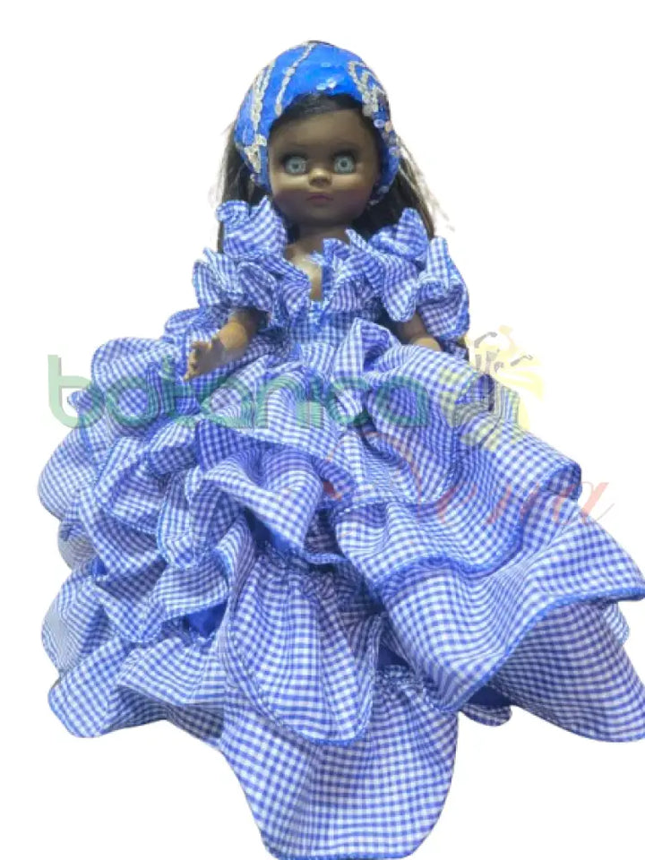 Muñeca Pequeña 14’’ Azul Guinga - Yemaya