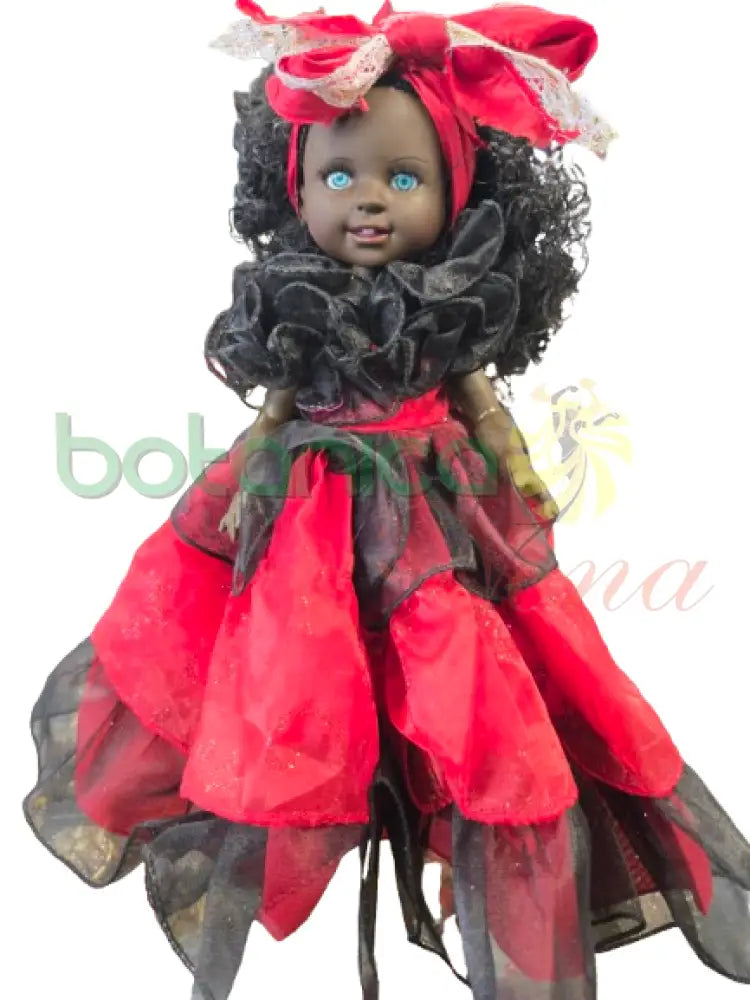Muñeca Pequeña 14’’ Rojo y Negro - Eleggua o Gitana