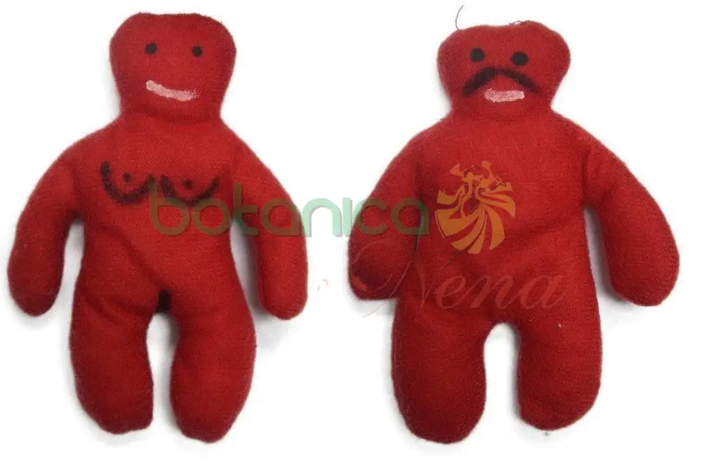 Muñeco De Voodoo Rojo Varon - Botanica Nena