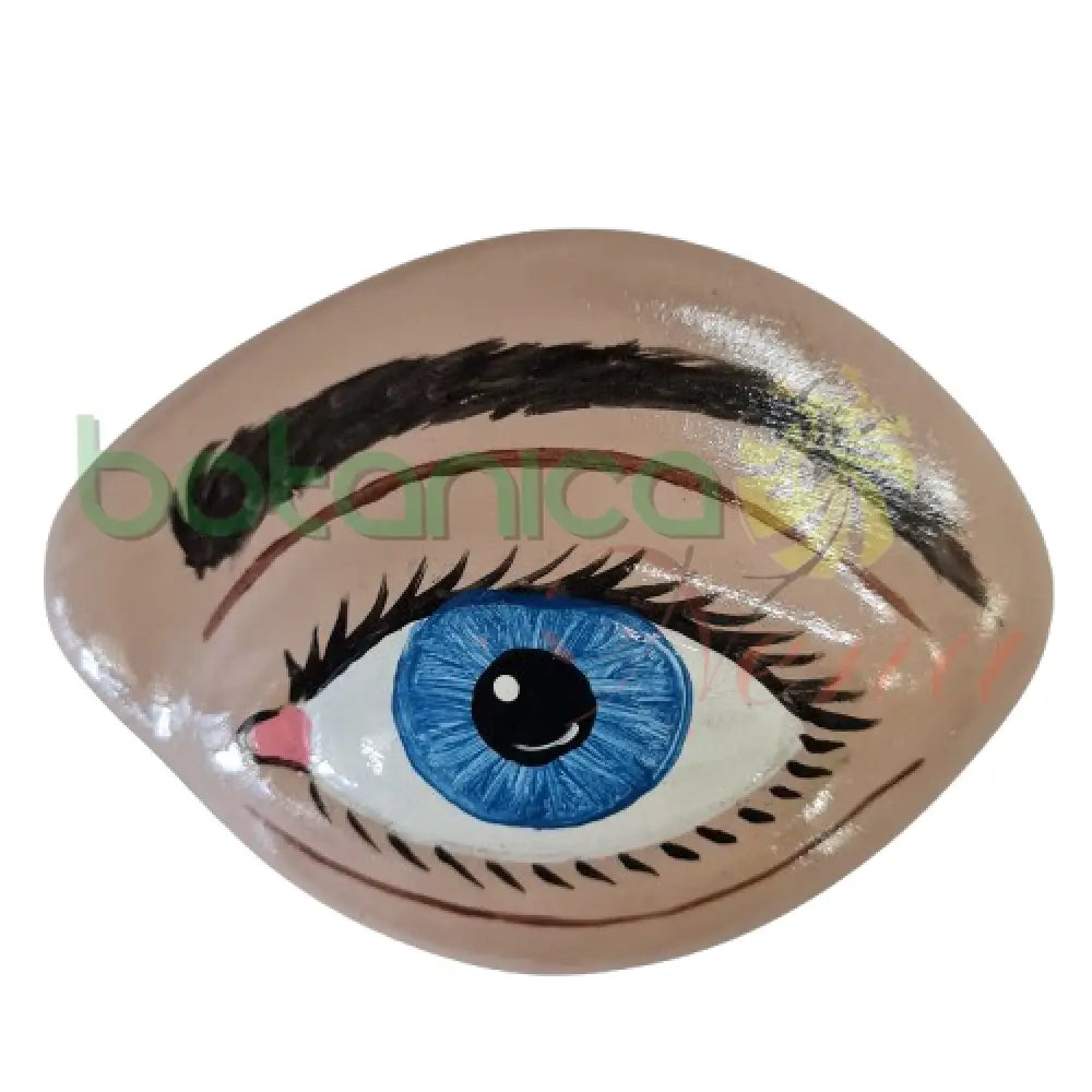 Ojo Colgante grande en Yeso 5"Alto x 3.8"Ancho - Botanica Nena