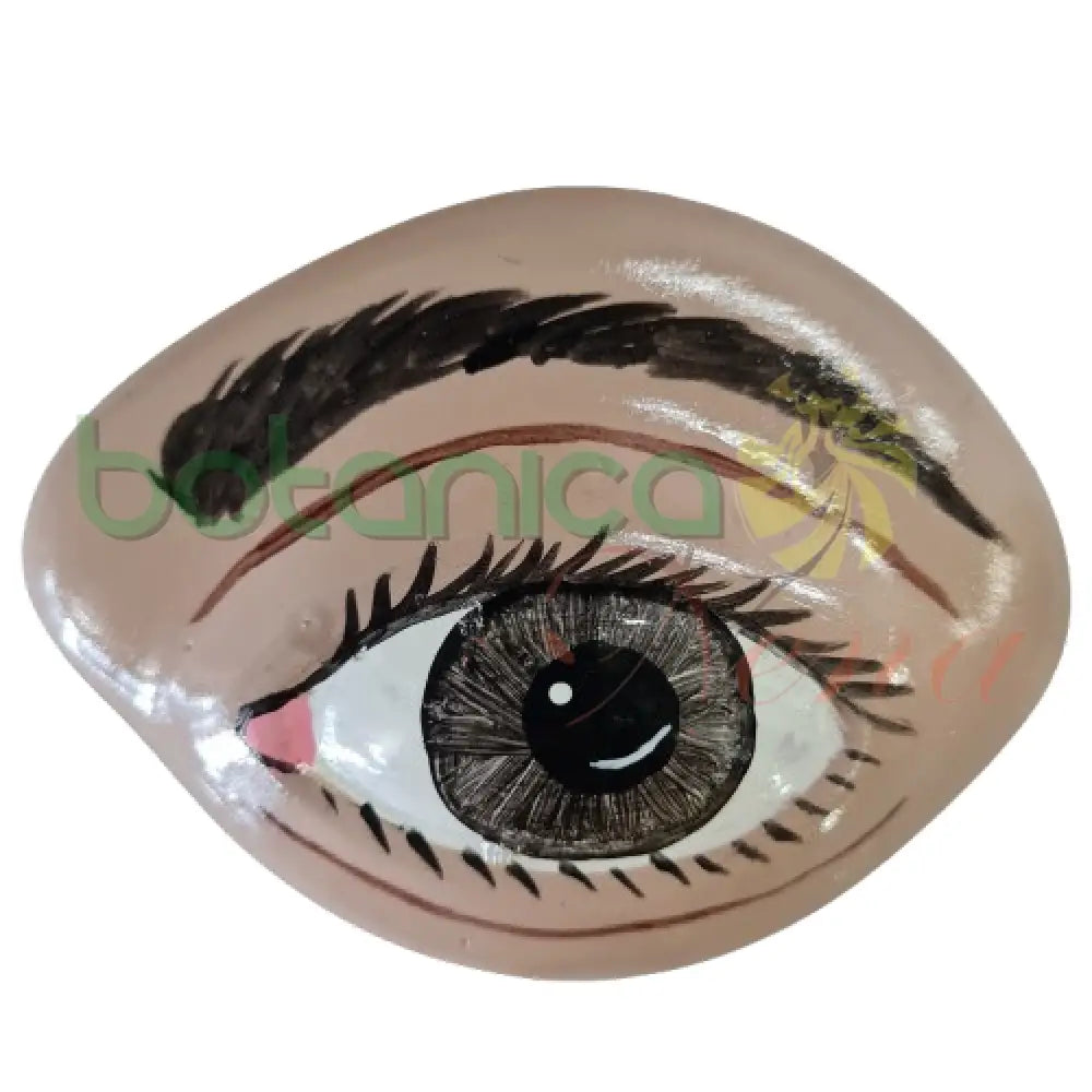 Ojo Colgante grande en Yeso 5"Alto x 3.8"Ancho - Botanica Nena