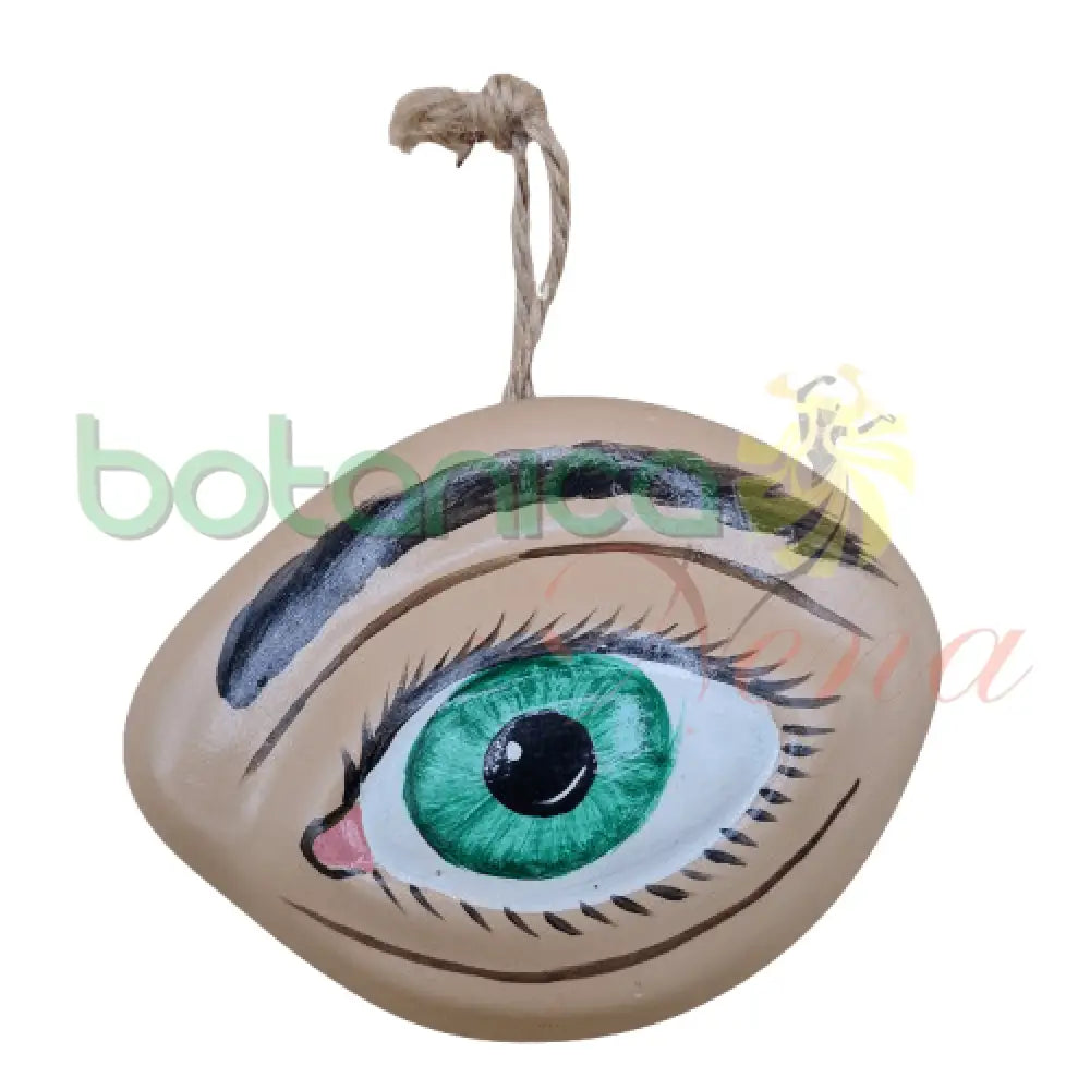 Ojo Colgante grande en Yeso 5"Alto x 3.8"Ancho - Botanica Nena