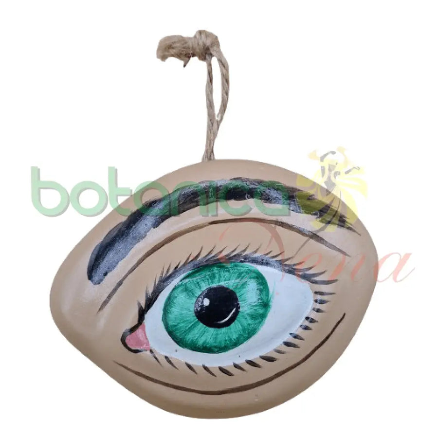 Ojo Colgante grande en Yeso 5"Alto x 3.8"Ancho - Botanica Nena