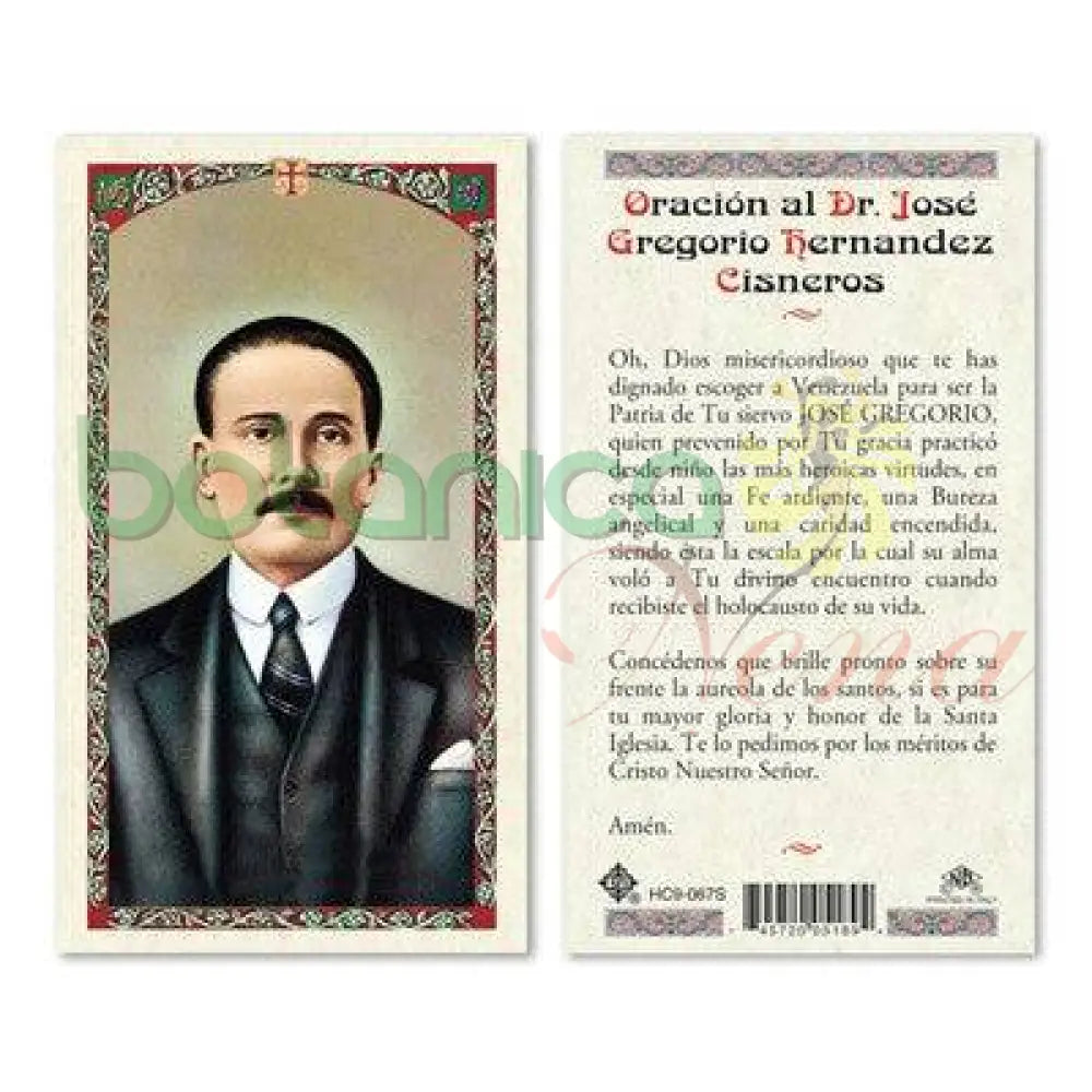 Oracion al Dr. Jose Gregorio Hernandez Cisneros - Botanica Nena