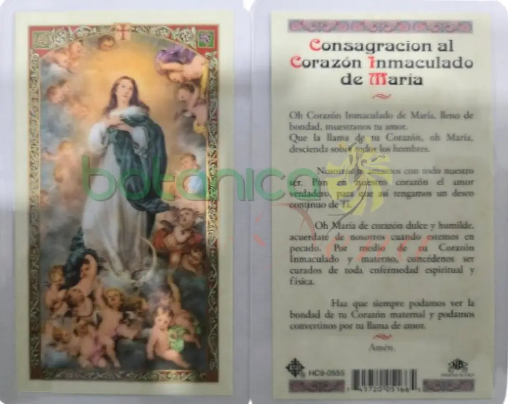 Oracion Consagracion al Corazon Inmaculado de Maria