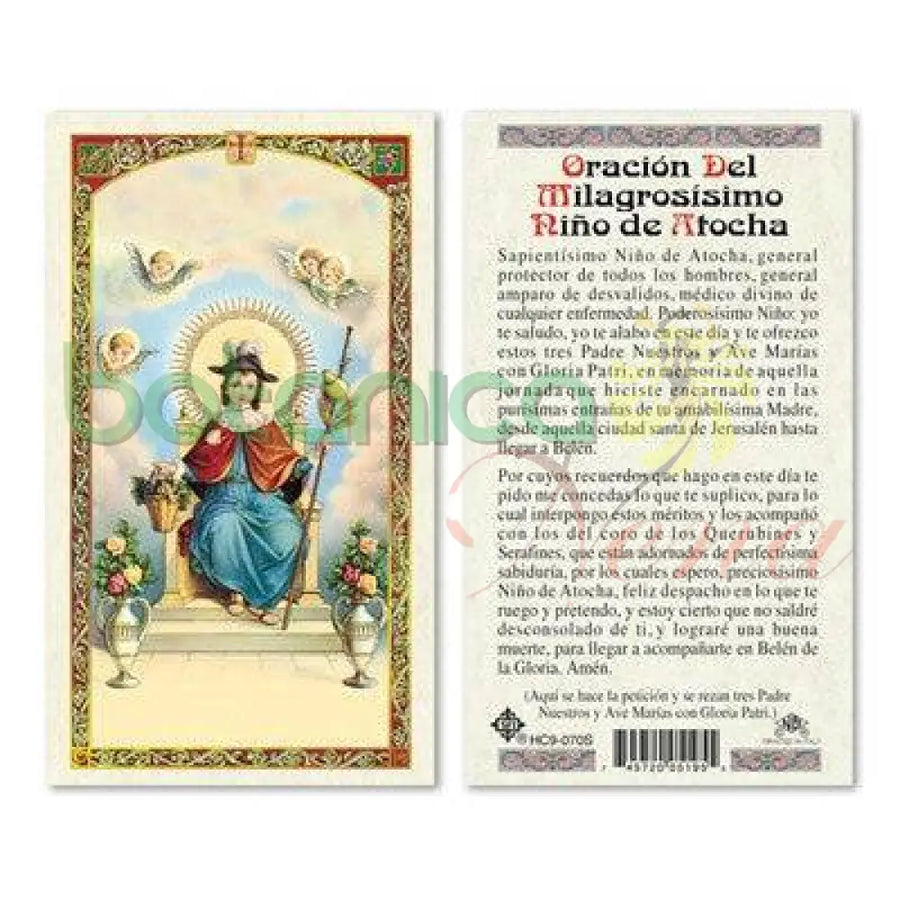 Oracion del Milagrosisimo Nino de Atocha - Botanica Nena