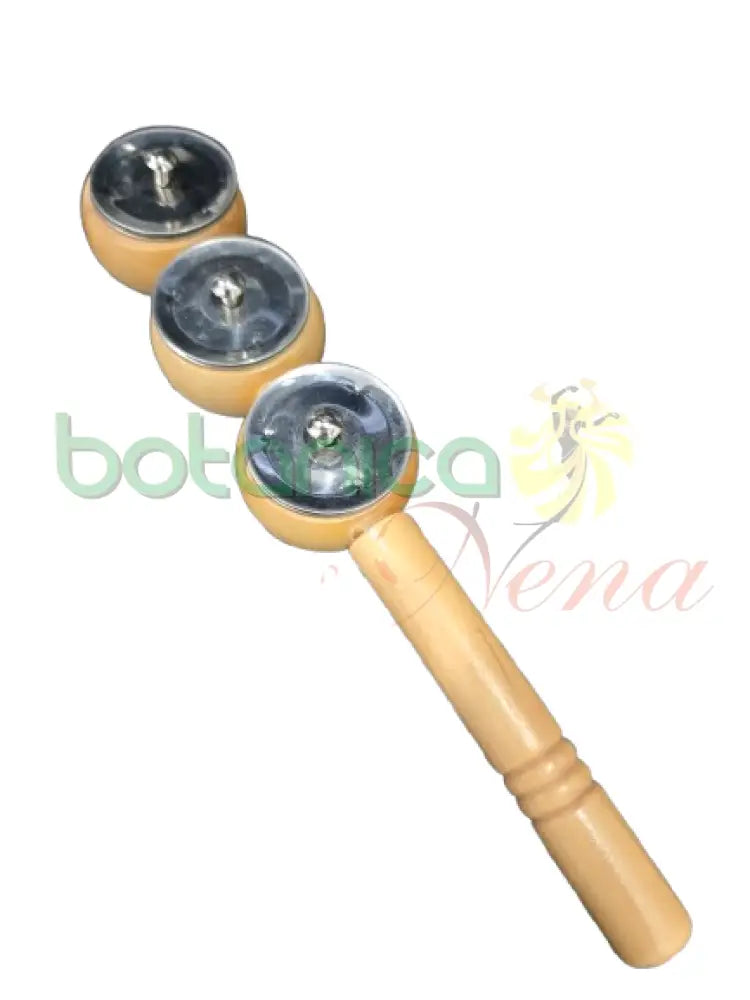 Pandereta y Sonajeros Sonajero de circulos 7.5’’H x 1.5’’W