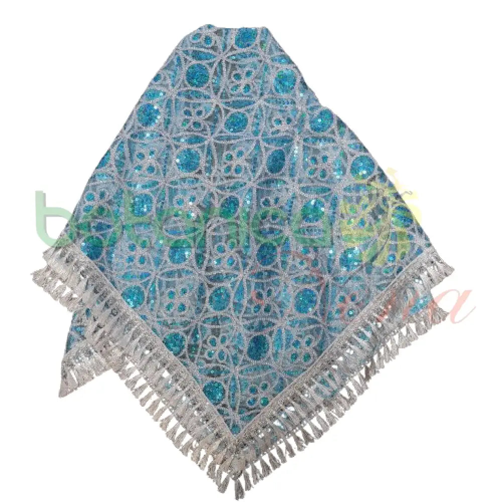 Pañuelo bordado y con lentejuelas para Santos #25 - Botanica Nena