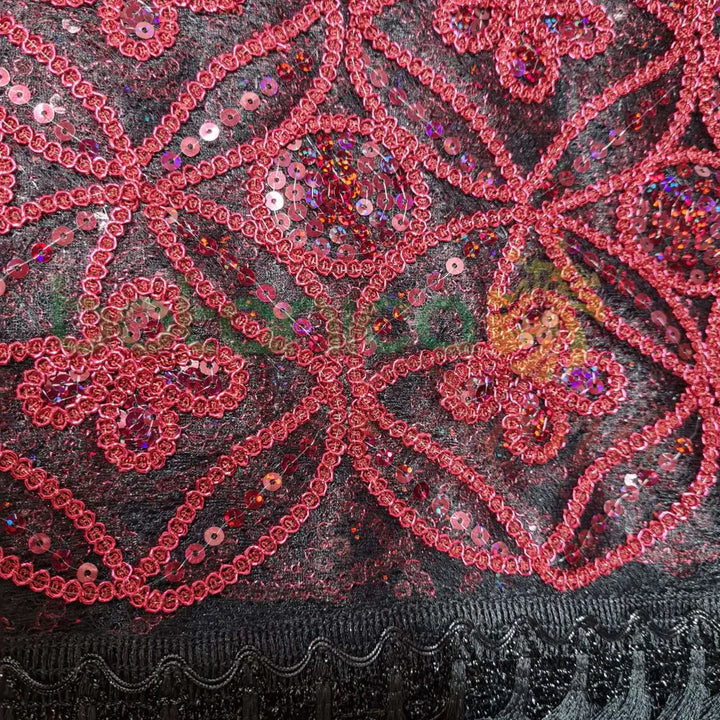 Pañuelo bordado y con lentejuelas para Santos #25 - Botanica Nena