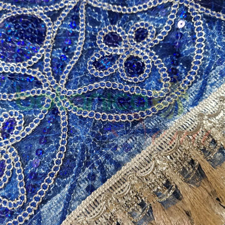 Pañuelo bordado y con lentejuelas para Santos #25 - Botanica Nena