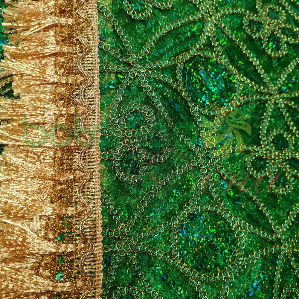 Pañuelo bordado y con lentejuelas para Santos #25 - Botanica Nena