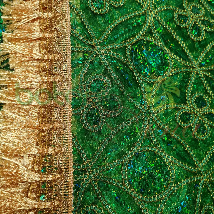 Pañuelo bordado y con lentejuelas para Santos #25 - Botanica Nena