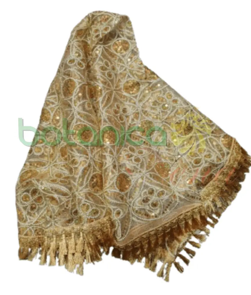 Pañuelo bordado y con lentejuelas para Santos #25 - Botanica Nena