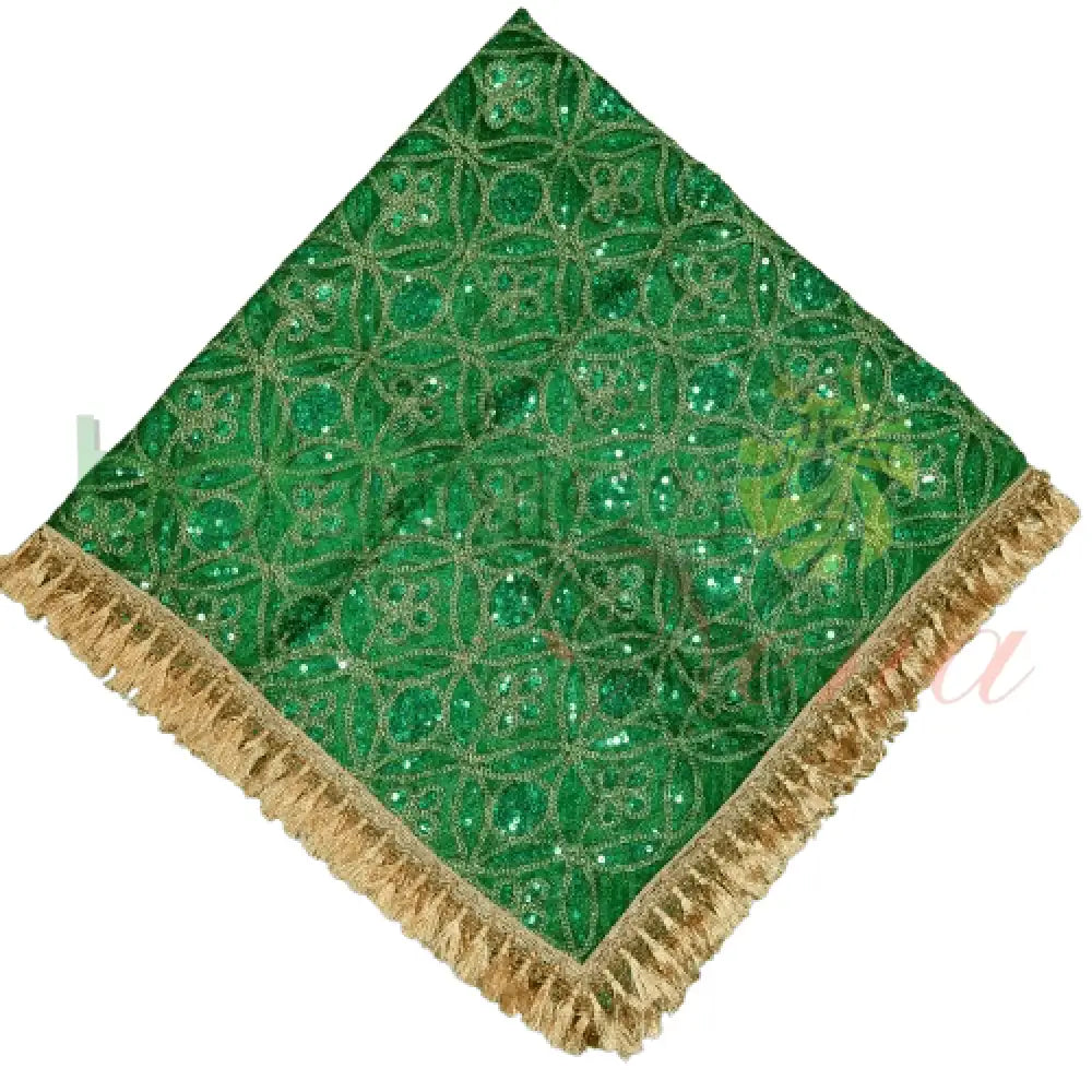 Pañuelo bordado y con lentejuelas para Santos #25 - Botanica Nena