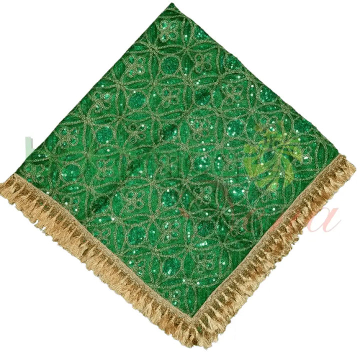 Pañuelo bordado y con lentejuelas para Santos #25 - Botanica Nena