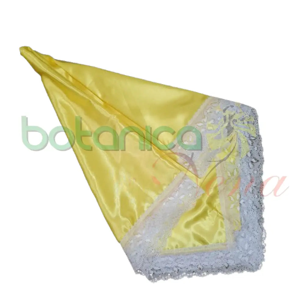 Pañuelo liso con borde en encaje #18 - Botanica Nena