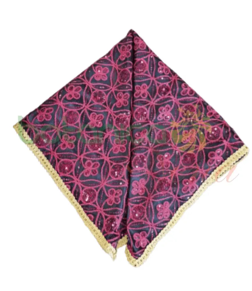 Pañuelo para Santos con forro y bordado en brillantes #45 - Botanica Nena