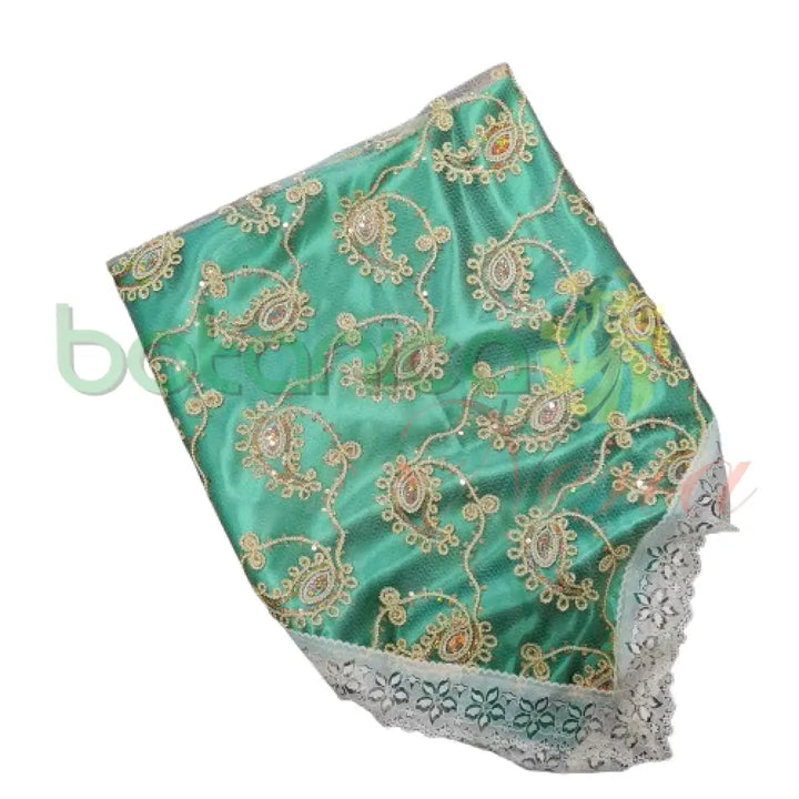 Pañuelo para Santos con forro y bordado en brillantes #45 - Botanica Nena