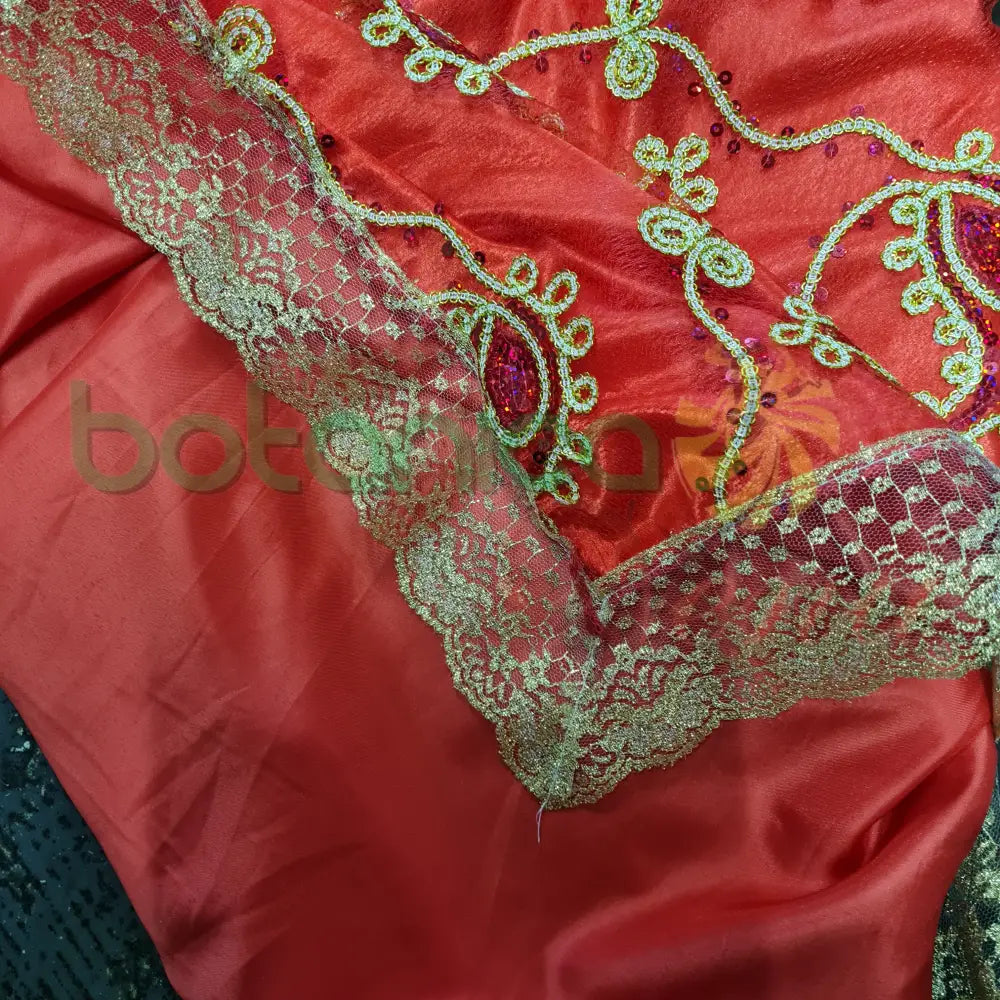 Pañuelo para Santos con forro y bordado en brillantes #45 - Botanica Nena