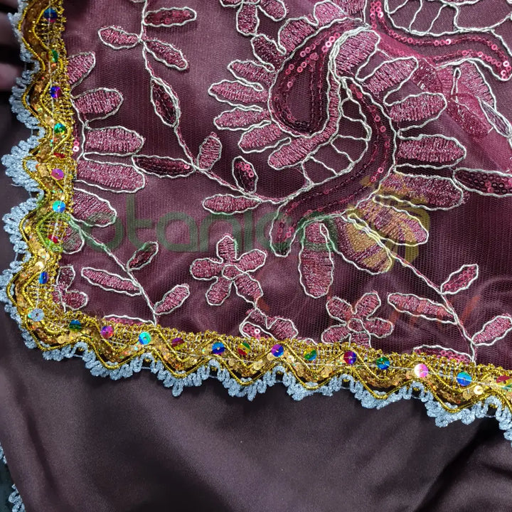 Pañuelo para Santos con forro y bordado en brillantes #45 - Botanica Nena