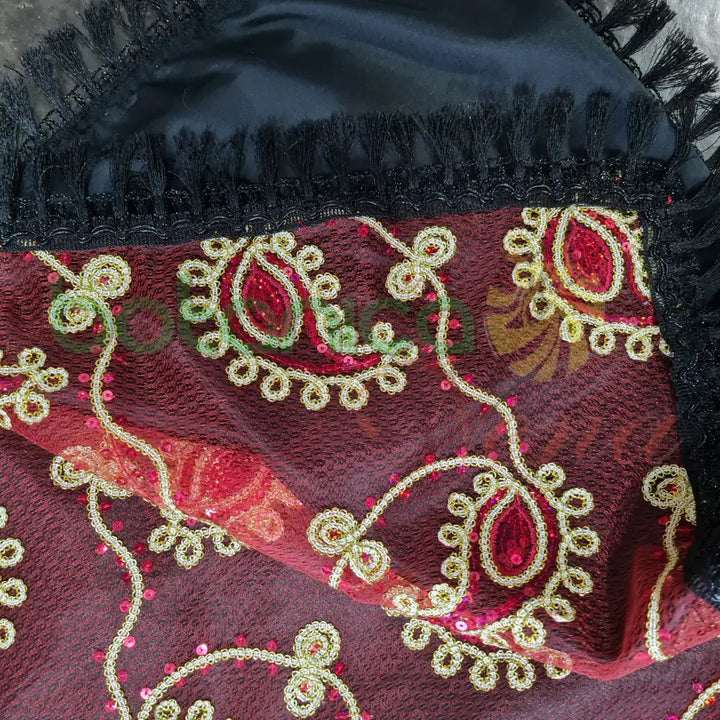 Pañuelo para Santos con forro y bordado en brillantes #45 - Botanica Nena