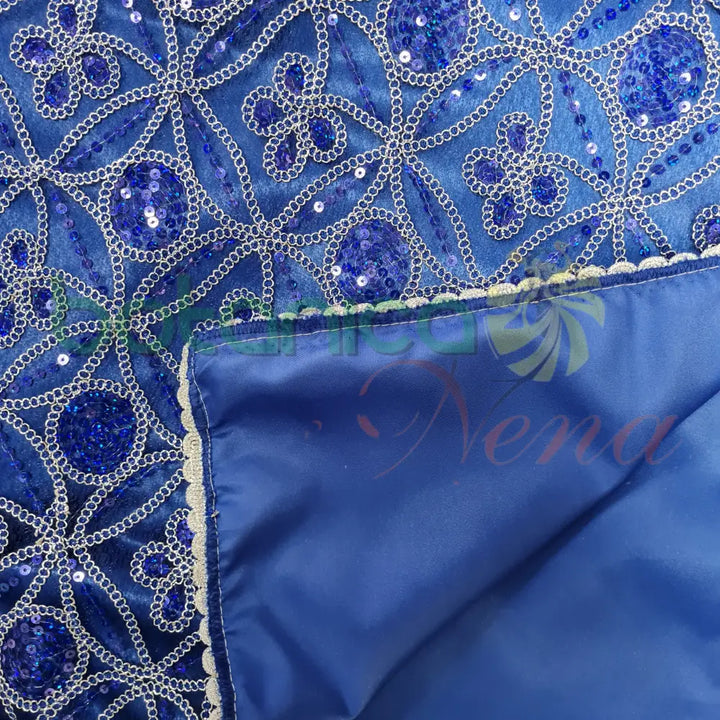 Pañuelo para Santos con forro y bordado en brillantes #45 - Botanica Nena