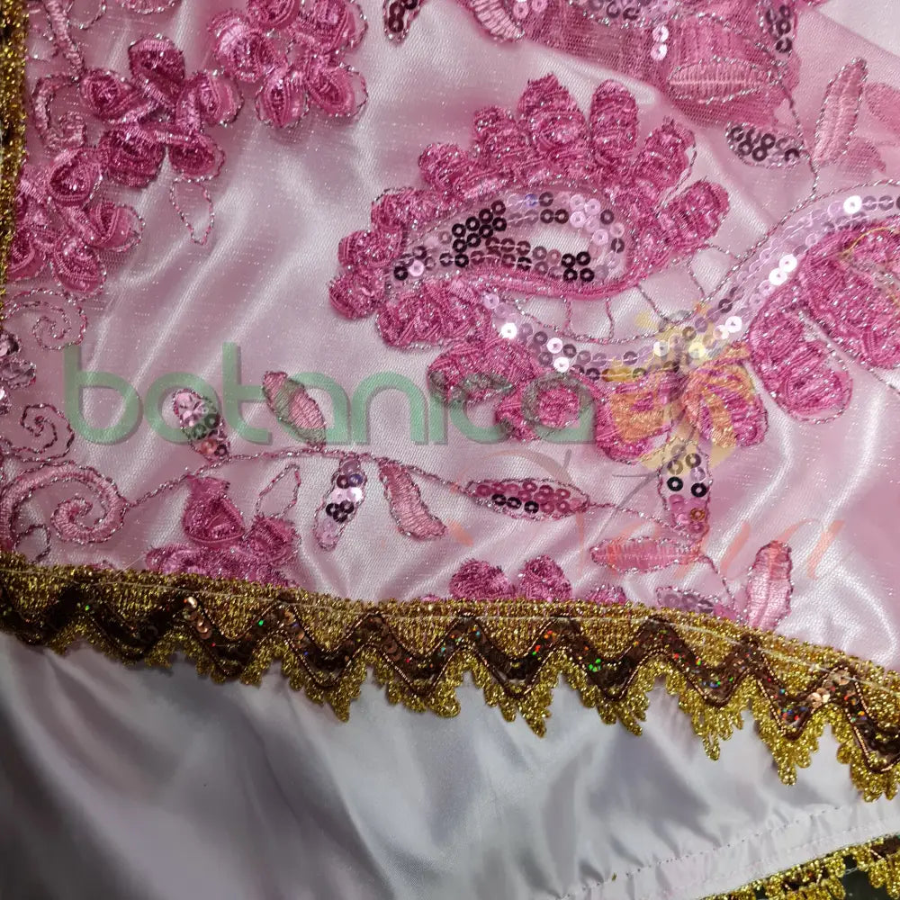 Pañuelo para Santos con forro y bordado en brillantes #45 - Botanica Nena