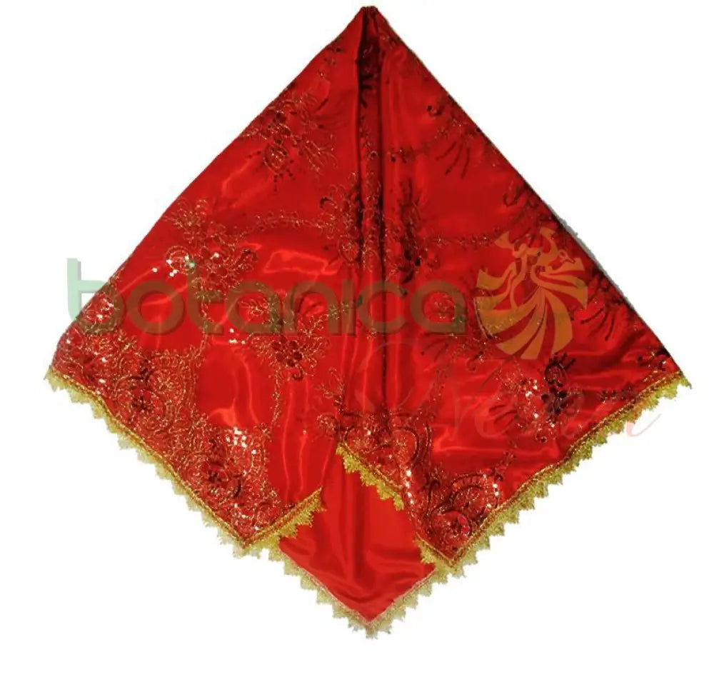 Pañuelo para Santos con forro y bordado en brillantes #45 - Botanica Nena