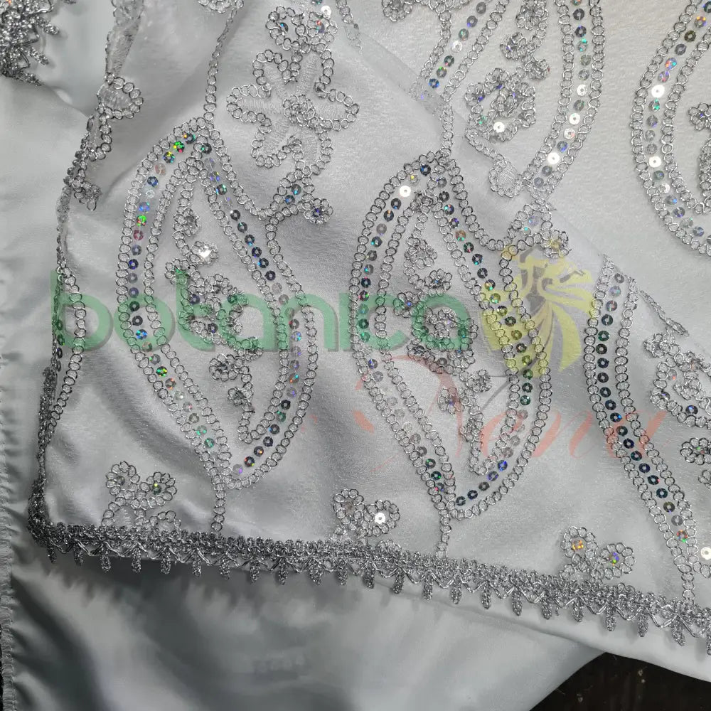 Pañuelo para Santos con forro y bordado en brillantes #45 - Botanica Nena