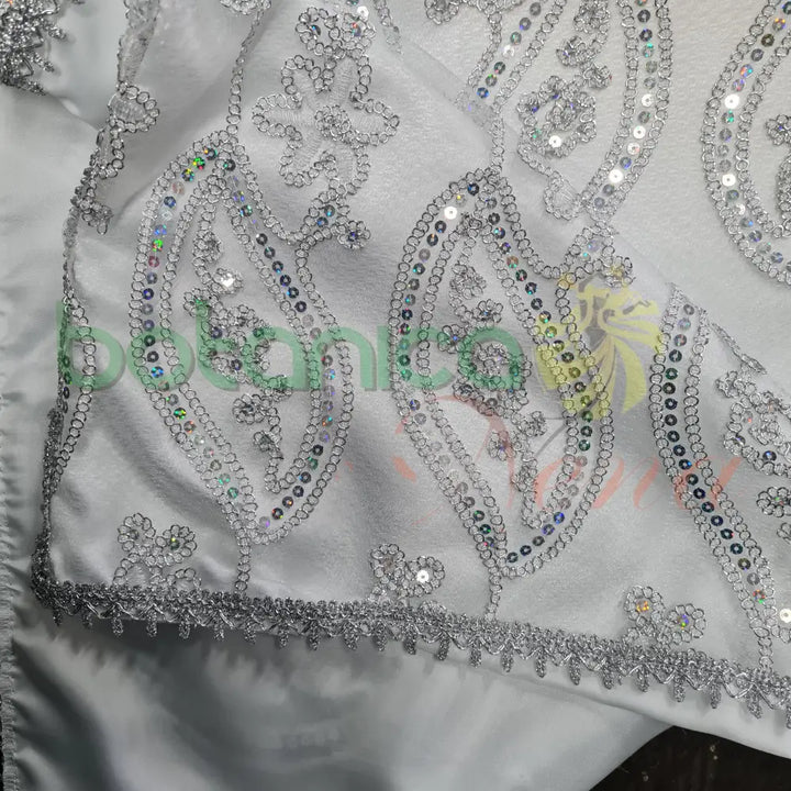 Pañuelo para Santos con forro y bordado en brillantes #45 - Botanica Nena