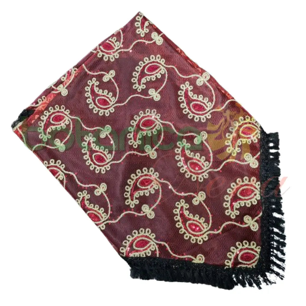 Pañuelo para Santos con forro y bordado en brillantes #45 - Botanica Nena