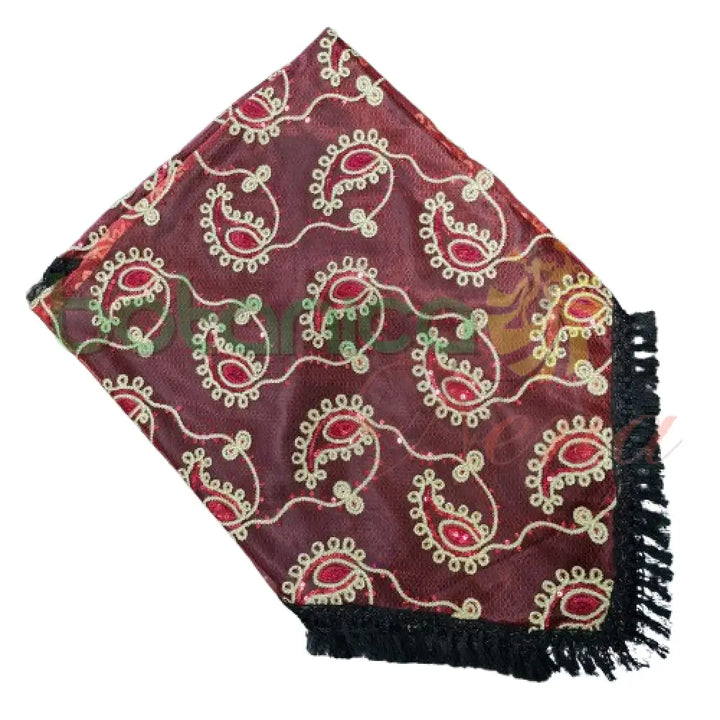 Pañuelo para Santos con forro y bordado en brillantes #45 - Botanica Nena