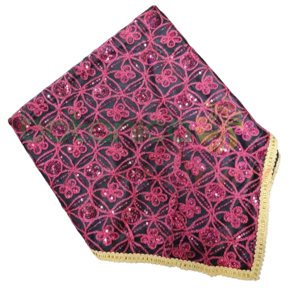 Pañuelo para Santos con forro y bordado en brillantes #45 - Botanica Nena