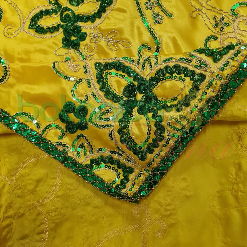 Pañuelo para Santos con forro y bordado en relieve y con brillantes #69 - Botanica Nena