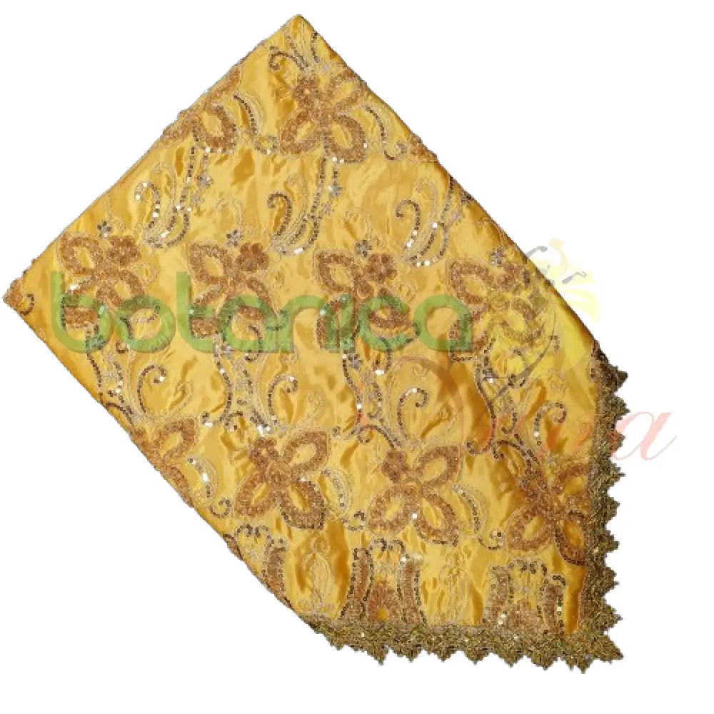 Pañuelo para Santos con forro y bordado en relieve y con brillantes #69 - Botanica Nena