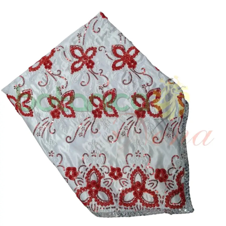 Pañuelo para Santos con forro y bordado en relieve y con brillantes #69 - Botanica Nena