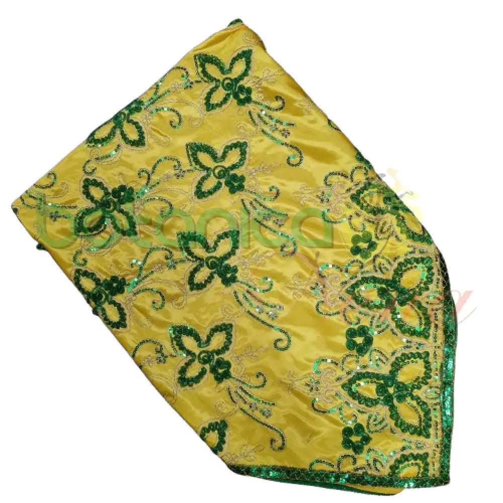 Pañuelo para Santos con forro y bordado en relieve y con brillantes #69 - Botanica Nena