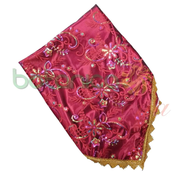 Pañuelo para Santos con forro y bordado en relieve y con brillantes #69 - Botanica Nena