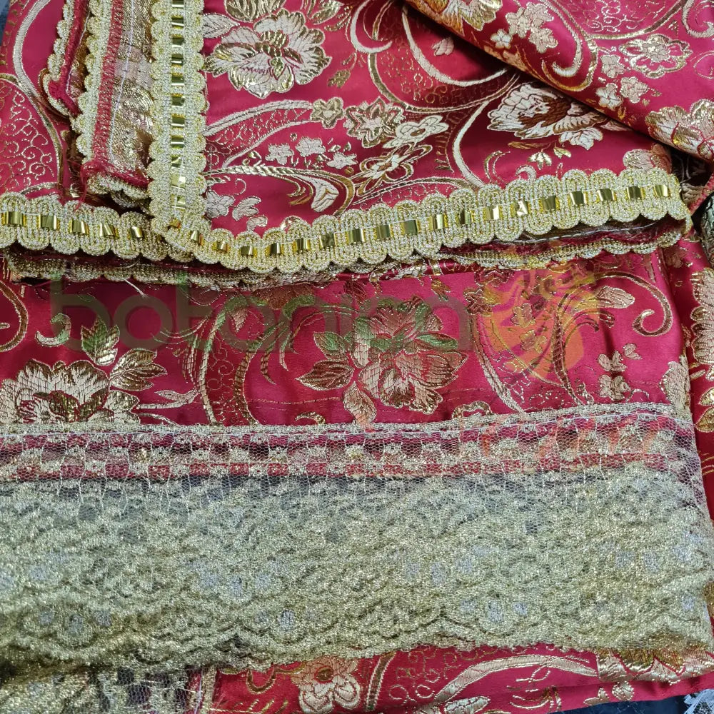 Pañuelo para Santos con impresiones doradas de flores #35 - Botanica Nena