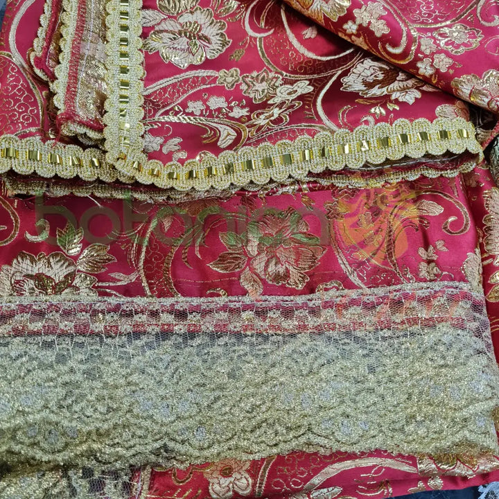 Pañuelo para Santos con impresiones doradas de flores #35 - Botanica Nena