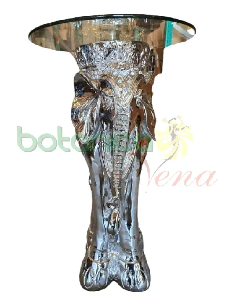Pedestal/Base De Elefante Para Orula Plateado 30’’X11’’