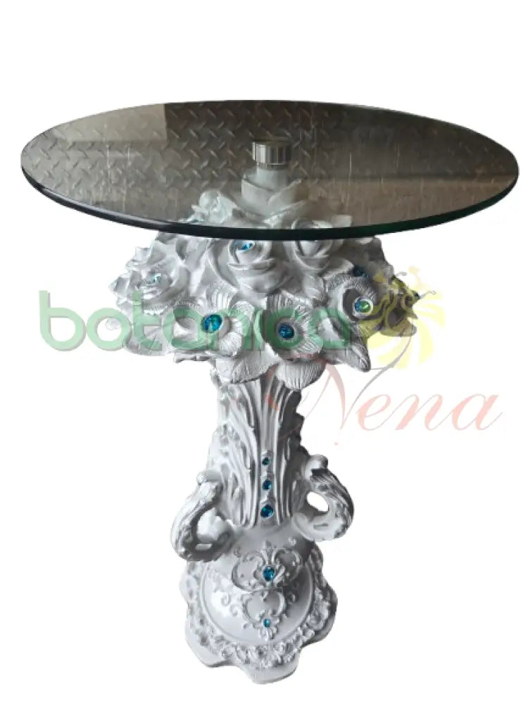Pedestal Bucaro de Flores White