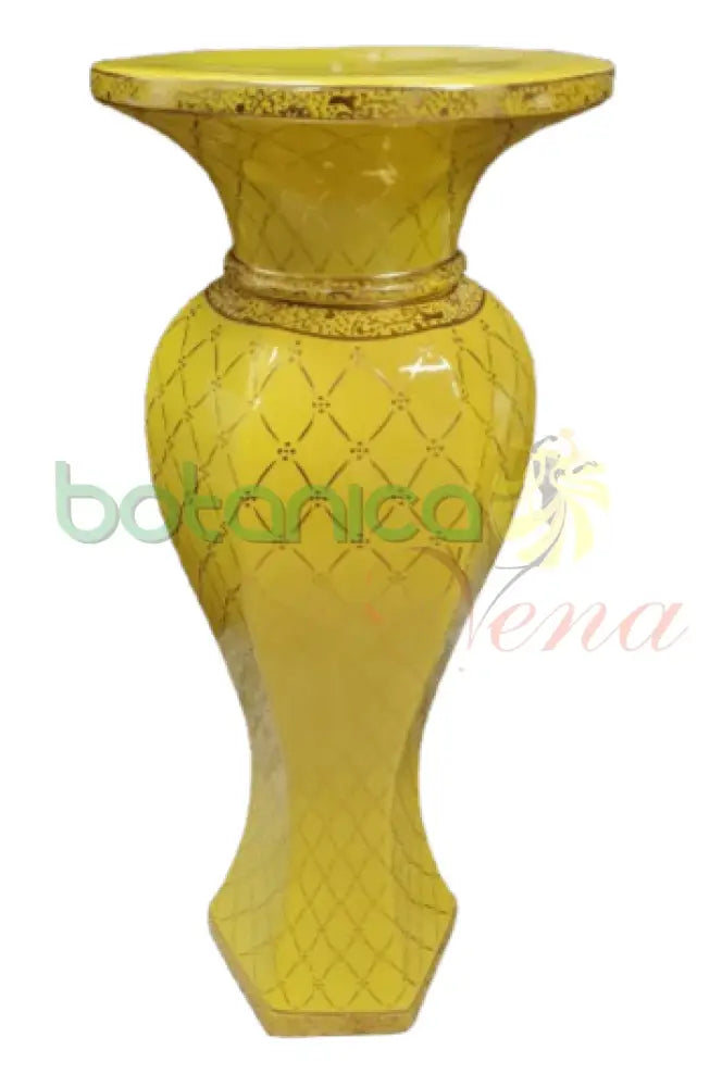 Pedestal Columna Oshun Amarilla 32"Alto x 8"Ancho - Botanica Nena